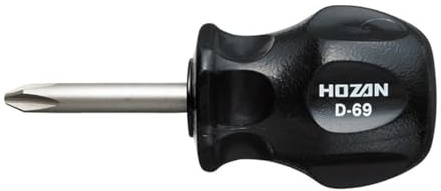 Hozan D-69 Stubby Screwdriver, Jis +2