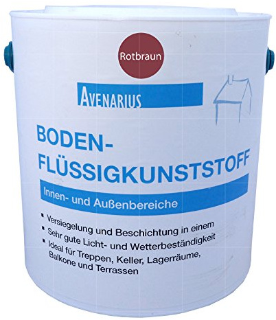 AVENARIUS BODEN-FLUESSIGKUNSTSTOFF - 2.5 LTR (ROTBRAUN) [SP]