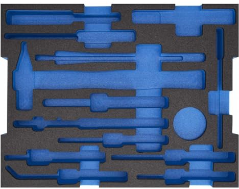 Gedore 2690047 ei-1100 – 02 goma-espuma-Einsatz 2/2 L-Boxx 136, leer