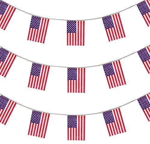 EURO FUSSBALL LÄNDERFLAGGEN + USA =GASTLÄNDER WIMPEL = = VON ILOVEFANCYDRESS®=DIE GIRLANDE IST 10 METER LANG UND JEDE EINZELNE FLAGGE HAT DIE MAßE VON 20X30cm =SUPER FLAGGEN FÜR JEDE ART DER DEKORATION ODER SPORT +FAN/PARTY DEKORATION = ALLE FLAGGENKETTEN SIND AUS PLASTIK = SUPER FÜR AUSSEN DEKORATION UND SIND AUF ANFRAGE AUCH IN GRÖßEREN MENGEN ERHALTBAR==AMERIKA