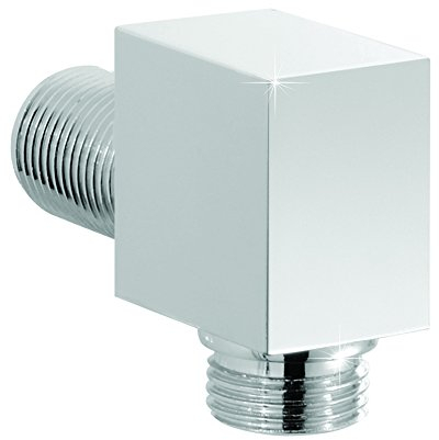 SANIXA MIPA04 Wandanschlussbogen Eckig Dusche Brauseschlauch Schlauchanschluss Dusche 1/2 Zoll Messing Anschluss Brause Dusche Bad