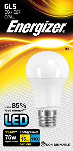 Energizer LED GLS Energy Saving Lightbulb, E27, 11.6 W, Warm White