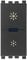 Vimar 19135.1 Universal-Dimmer 230V 50Hz, Phasenanschnitt, für Glühlampen, elektronische Trafos, LED-Lampen, EIN/AUS-Steuerung und Regelung über integrierten Taster, im Dunkeln sichtbar, Grau