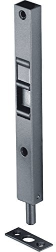 Kantenriegel U-Gehäuse mit Griffschieber eckig, 200 x17x 12 mm, Stahl verzinkt