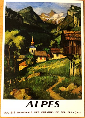 Alpen/Eisenbahn, Französisch, 10 x 15 cm, Postkarte