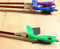 Yinfente Bogenhalter Hold Buddies Violine / Viola Bogen Lehrhilfe Violine Zubehör (grün)