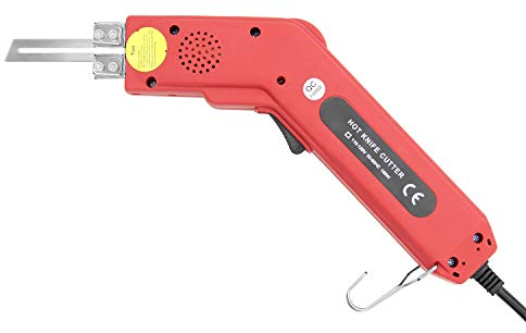 Huanyu Heißschneider 100W-250W Heißmesser Elektrisches Styroporschneider 50-500°C Heißschneidegerät zum Durchschneiden von Band, Tauwerk, Seil, Leinwand, PVC u.s.w. (220V, 100w + 5cm Messer)
