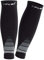 CFLEX Herren & Damen Sport Kompressions Stulpe (1 Paar) Wadenbandage - Schwarz-Grau S-M