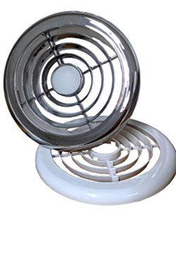 4 5 6 Shower Light Chrome & White 12v Transformer Bathroom Zone 1 & 2 Ventilation (6 150mm, White/Chrome)