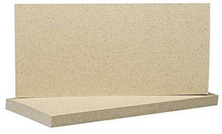 Graspapier DL, Natur u. Weiß, 210 x 100 mm, Graskarton, 390 g/m², Karten basteln, Grußkarte, Postkarte, Einladung - 25 Stück/Pack