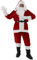 9 in 1 Nikolauskostüm - Größe S-XXXXL - Weihnachtsmannkostüm Verkleidung für Weihnachten - Kostüm für Nikolaus - Weihnachtsmann - Santa Claus - Herren/Erwachsene (Medium, rot)