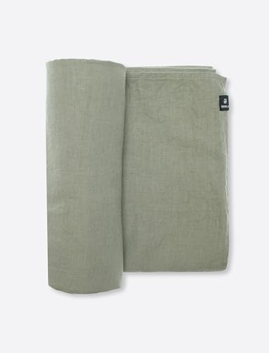 Himla Tischdecke Sunshine - 145x250 cm - Farbe: Sage (Grün) - 100% Leinen
