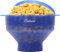 The Original Salbree Microwave Popcorn Popper, Silicone Popcorn Maker, Collapsible Microwavable Bowl - Hot Air Popper - No Oil Required - The Most Colors Available (Clear Blue)