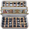 Messer-Vitrine für 66+ Taschenmesser, Schmetterlingsmesser-Aufbewahrungsbox, Klappmesser-Organizer, Messer-Organizer, Messer-Sammelschutz, Träger für Survival, taktisch, Outdoor, EDC-Mini-Messer (nur