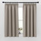 PONY DANCE Tende Corte per Finestre Oscurante con Fettuccia Tenda Termica Isolante Freddo per Cucina Curtains Cameretta Bambini 2 Pezzi 140x160 CM, Sabbia