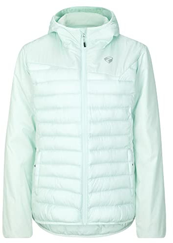 Ziener Damen NANTANA Wärme-Jacke Outdoor/Skitour | winddicht, Wolle, PFC frei, ice, 36