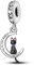 Parmuz Sterling Silber Charms für Armband Hund Katze Kaktus Tier Reisefreund 925 Silber Charms Bead Fit Schlangenkette Armbänder Halsketten Geschenk für Frau Hundeliebhaber