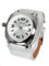 Oozoo Damenuhr mit Unterleg Lederband und Linkskrone 45 MM Silberfarben/Silberfarben C2581