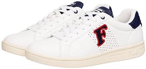 FILA Herren Crosscourt 2 NT Patch Sneaker, White Navy, 43 EU