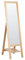 Standspiegel mit Rahmen Regal Holz Hellbraun 40x145 cm klappbar Rustikal Luisant