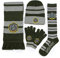 Culturefly Harry Potter Slytherin Premium Winter-Set mit Schal, Handschuhen, Beanie, Socken, Einheitsgröße, Grün, 4 Stück, Grün , Einheitsgröße-L