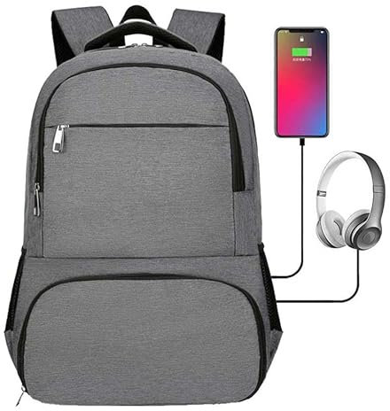 Sac à Dos Déjeuner, 15.6 Pouces Sac à Dos Ordinateur Avec Compartiment Isotherme, Sac à Dos Homme Femme de Travail Avec 1 Bloc Réfrigérant pour Voyage, Affaires, Collège Laptop Backpack,Dark gray