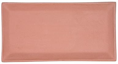 Quid Mineral Gres Bandeja Rectangular Cerámica 15x30cm Gres Apto Microondas 100% Higiénico