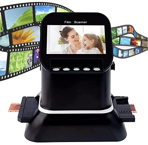 Scanner de Films et de Diapositives avec Grand écran LCD 4,3, Scanner 120 Films 22 mégapixels, Scanner de Photos négatives, convertisseur de Film numérique