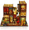 Cuteefun Miniature Maison de Poupee, Maquette en Bois a Construire, Kit Maison Poupee DIY Ainsi, Un Cadeau d'anniversaire du père Noël Halloween (Street View de la Ruelle)
