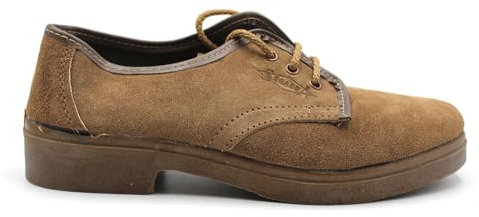 SEGARRA - Zapato para Trabajar en el Campo, de Piel,Cordones,tacón bajo,Cuero, para: Hombre Color: Tabaco Talla:42