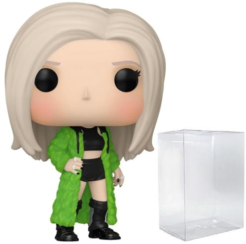 POP Rocks: Blackpink – Rosé Funko Vinyl-Figur (Bundled with Compatible Box Protector Case), Mehrfarbig, 9,5 cm