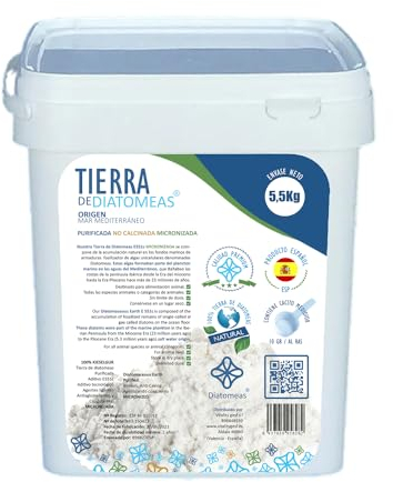 Tierra de Diatomeas E551c – Micronizada - Aditivo Tecnológico para Alimentación Animal – Saco 5 kg