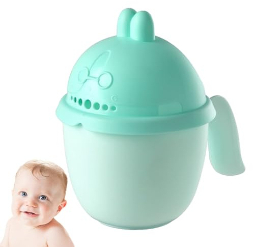Tasse de bain pour le rinçage des cheveux - Contrôle de la rinçage - Avec 7 trous d'eau - Confortable - Pour, garçons et filles Lambo