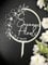 NoriKids Cake-Topper personalisiert & handgefertigt | Tortenstecker aus Acryl | Tortendeko Hochzeit | Kranz mit filigranen Blumen & Namen | individuelle Hochzeitsdeko | personalisierte Geschenke
