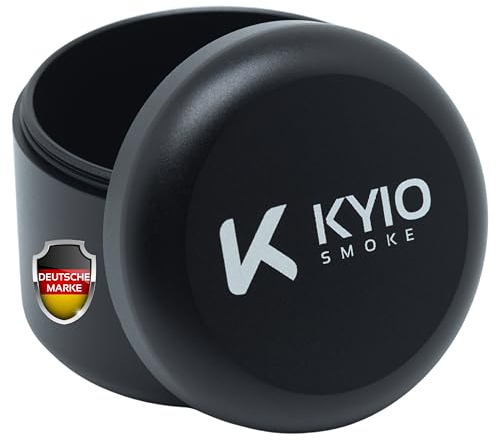KYIO Luftdichte Stash Box Alu Aufbewahrungsbox Klein - Wasserdicht & Geruchsdicht (Schwarz)