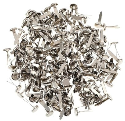 100 Stück Mehrzweck-Metalldichtungs-Clips, rund, Blut-Doppelbein-Nagel, Zinklegierung, Papierbasteln und mehr, runde Metall-Clips
