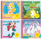 4Stk. Stickerbuch Ab 3, 4 Jahre, Sticker Book - Stickeralbum Mädchen - Tiere, Meerjungfrau, Prinzessin, Einhorn Klebebücher - Aufkleber Kinder