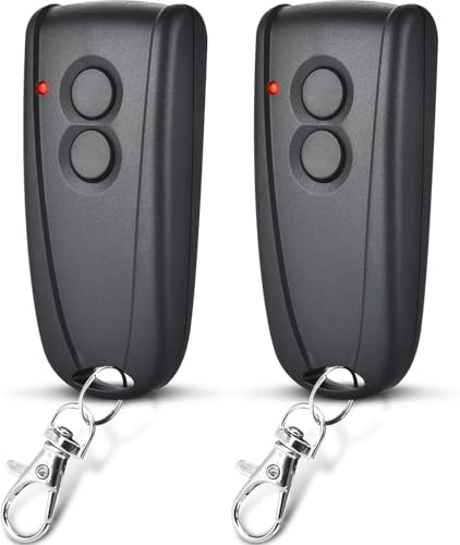 2 Piezas mando garaje universal,Mando Puerta Garaje Mando 433mhz,mando puerta garaje universal,Mandos Puertas Automaticas,Remoto Mando a Distancia del Llavero para Portones Automáticos