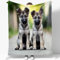 Generisch Kuscheldecke Flauschig Decke Flanell Fleecedecke 150 x 200 cm Sofadecke Tagesdecke Blanket 3D Tier Deutscher Schäferhund Weich Deckeldecke Wohndecke Für Bett Sofa Schlafzimmer Büro