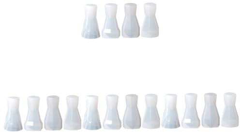 SEWACC 16 Stück Silikon Ornament Schmuckständer Ringhalter Schmuckständer Ringkegel Epoxidharz Gussring Ringkegel Weiß