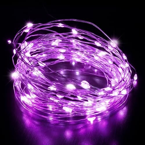Desiretech - 50 LED Battery-Powered Fairy Lights - 5M Copper Wire String Lights - Waterproof Decorative LED for Indoor/Outdoor Use(Battery Box Indoor) - Weddings, Christmas, Bedroom, Patio & Party