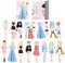 Magnetische Anziehpuppe Mit Outfits, Magnetspiel Anziehfiguren Mädchen, Tragbare Magnetische Prinzessinnen Dress Up Spielse Magnetische Menschen,Puzzlespiel Für Mädchen Ab 3 Jahren, Kleinkinder