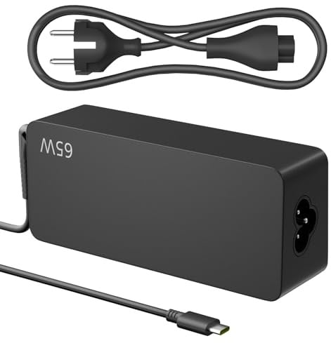 65W USB C Netzteil PD Ladegerät Laptop Ladekabel Type C Adapter für Lenovo ThinkPad Huawei Matebook Pro air HP Spectre Asus Acer Dell XPS Xiaomi Air Typ C 65Watt PC Schnellladung