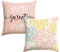 Artoid Mode Rosa Blau Dahlien Blumen Kissenbezüge 2er Set, 45x45 cm Frühling Zierkissenbezug Cushion Cover Couch Wohnzimmer Außenbereich Deko