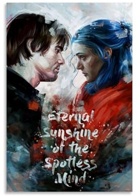 GWJXYWZP Leinwandposter Eternal Sunshine of The Spotless Mind, klassische Film- und TV-Serie, Wandkunst, dekoratives Gemälde, Schlafzimmer, 30 x 45 cm, ungerahmter Stil