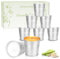 Candele alla citronella per esterni,200 ore,8 pezzi,candele alla citronella per campeggio all'aperto in un bicchiere, 100% cera di soia naturale per giardino, balcone, picnic, campeggio, patio
