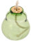 Cabilock Candeliere Porta Di Candele Liquide Trasparente Lampada Liquida Porta Di Candele Dell'olio Di Centrotavola Ristorante Tealights Per Ristoranti Portacandele Bicchiere Verde