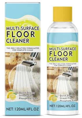 Tyinerc Flüssiger Bodenreiniger - Flüssigreiniger Mit Zitronenduft 120ml - Boden Reinigungsmittel Für Die Fleckenentfernung | Für Zuhause, Innenbereich, Küche, Schlafzimmer Und Badezimmer