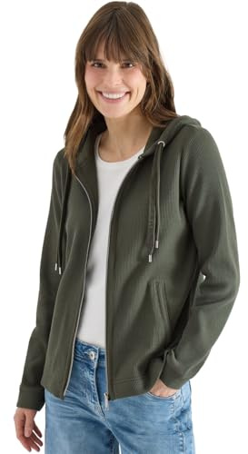 Cecil Langarm Jacke mit Kapuze und Taschen Khaki XXL