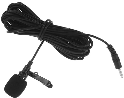 BESTYASH Saxophon Aufnahmemikrofon mit Kabel, Kondensator Halterung | Alt und Tenorsaxophon, Studio und Große Bühnen, Hohe Empfindlichkeit, Schwarze Metall Gummi Ausführung